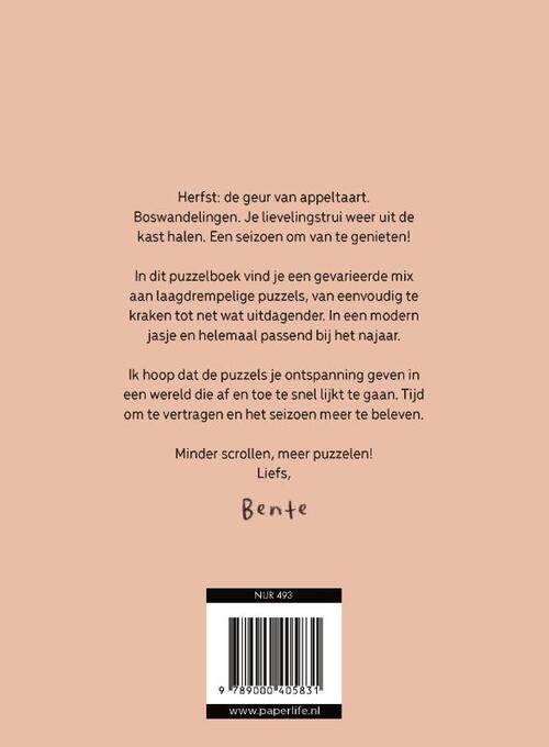 Het cozy puzzelboek voor knusse herfstdagen
