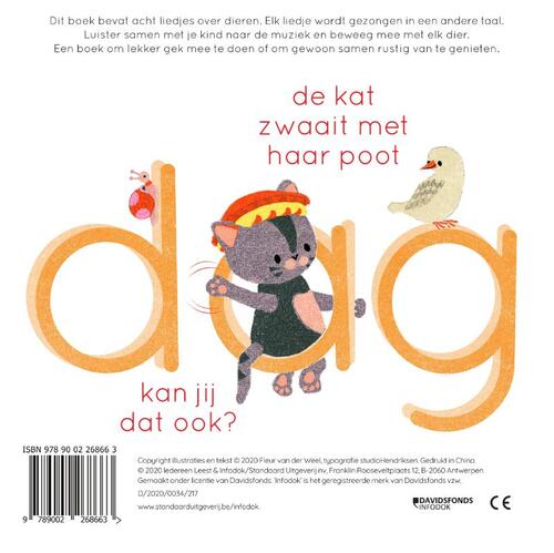 Daar zat een aapje op een stokje
