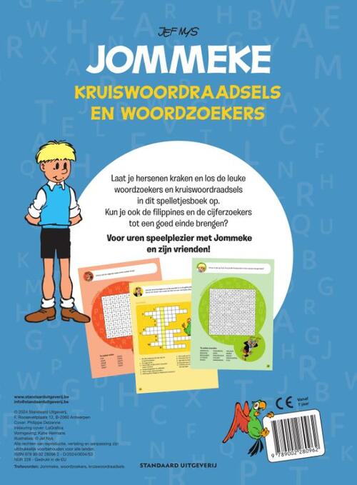 Jommeke Kruiswoordraadsels en woordzoekers