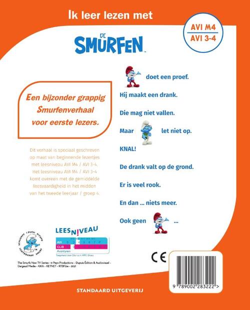 Grote Smurf doet een proef