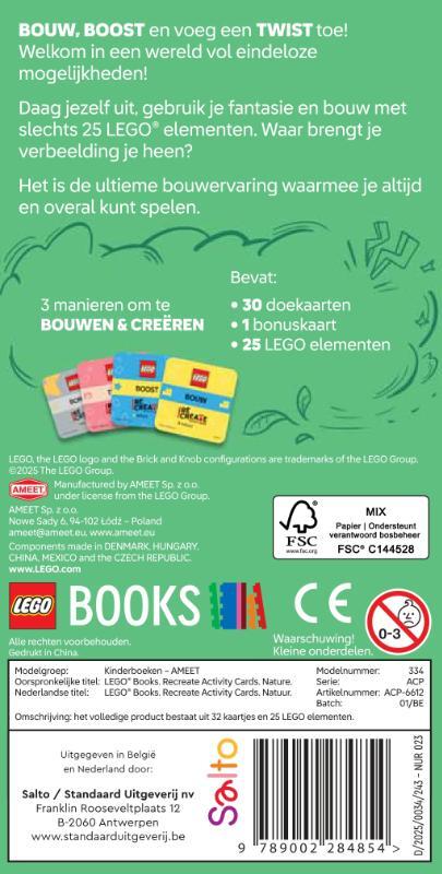 Lego ReCreate Activity Cards: Natuur