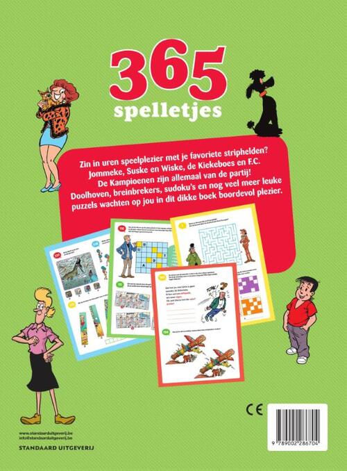 365 Spelletjes Met Al Jouw Favoriete Stripfiguren