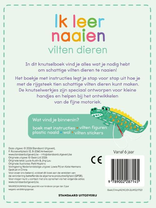 Ik leer naaien: vilten dieren