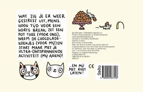 Eva's kattenkopjes: Even pauze met de poezen