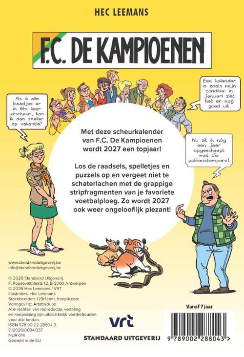 F.C. De Kampioenen scheurkalender