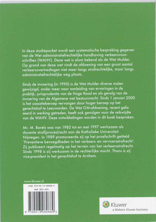 Hoofdlijnen van de wet Mulder