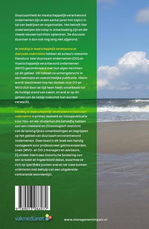 Inleiding in maatschappelijk verantwoord en duurzaam ondernemen