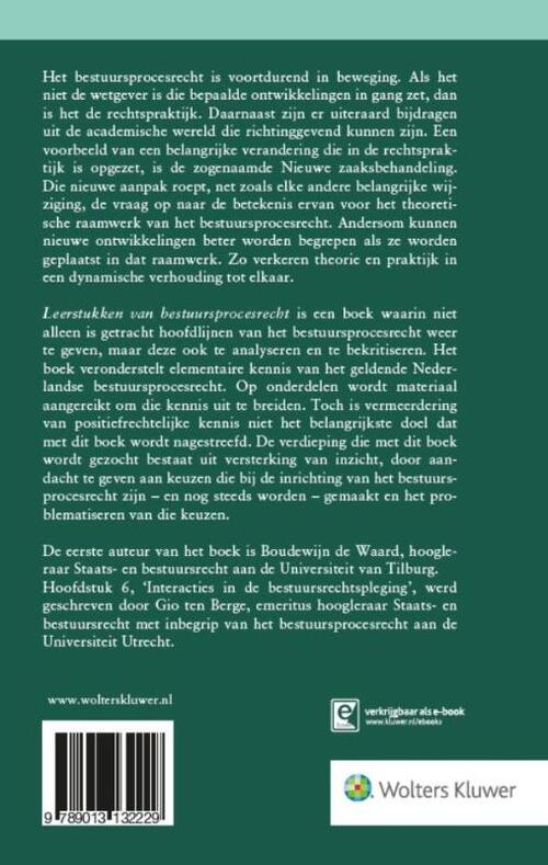 Leerstukken van bestuursprocesrecht