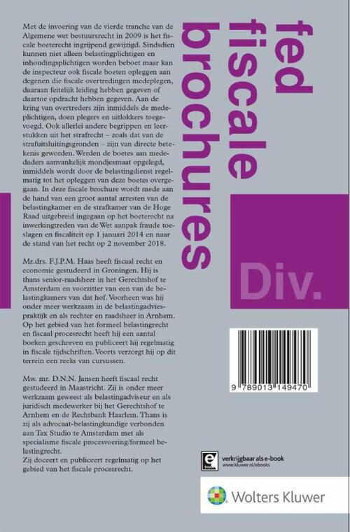 Fiscale boeten onder de vierde tranche Awb