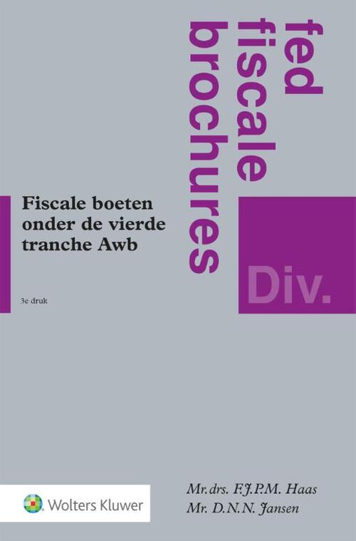 Fiscale boeten onder de vierde tranche Awb