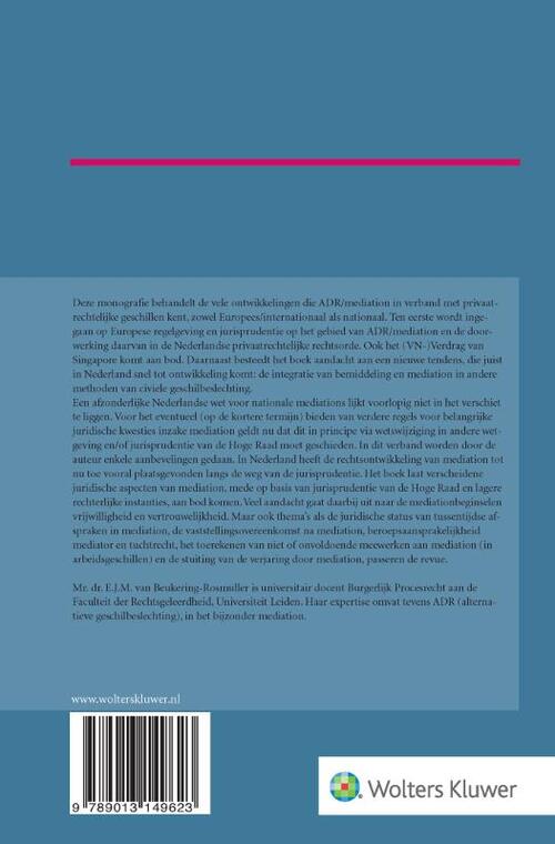 Mediation in juridisch perspectief