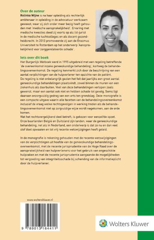 De geneeskundige behandelingsovereenkomst