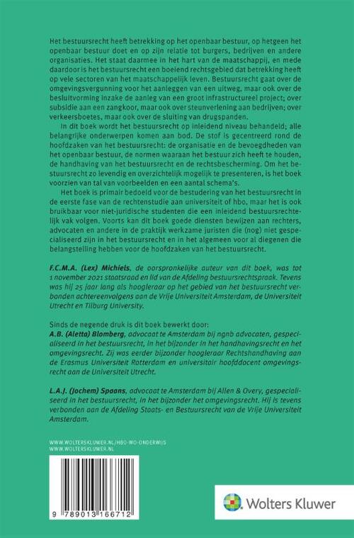 Hoofdzaken van het bestuursrecht