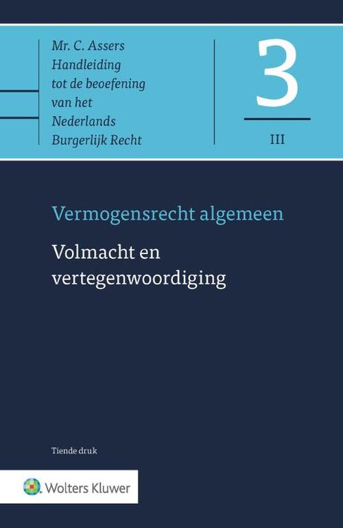 Asser 3-III Volmacht en vertegenwoordiging