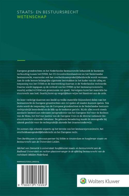 Europese grondrechten en het Nederlandse bestuursrecht
