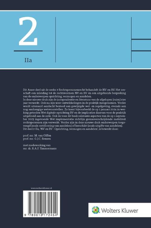 NV en BV - Oprichting, vermogen en aandelen