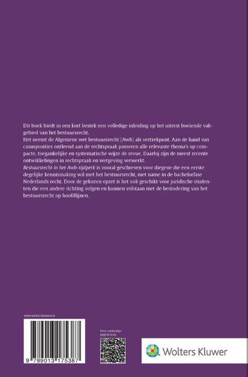 Bestuursrecht in het Awb-tijdperk