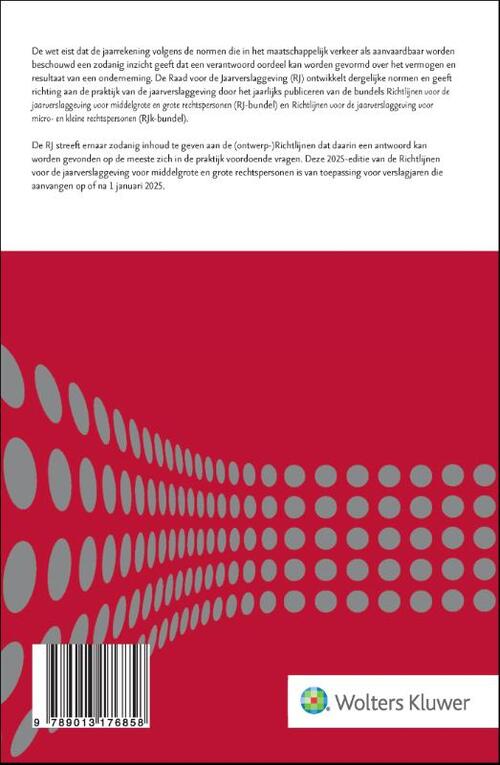 Richtlijnen voor de jaarverslaggeving, middelgrote en grote rechtspersonen
