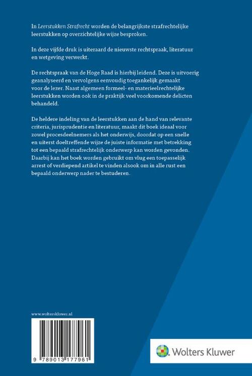 Leerstukken Strafrecht