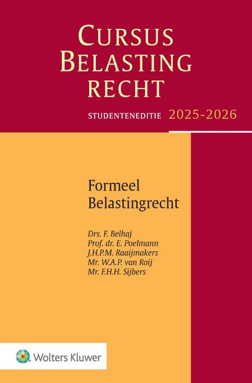 Studenteneditie Cursus Belastingrecht Formeel Belastingrecht 2025-2026