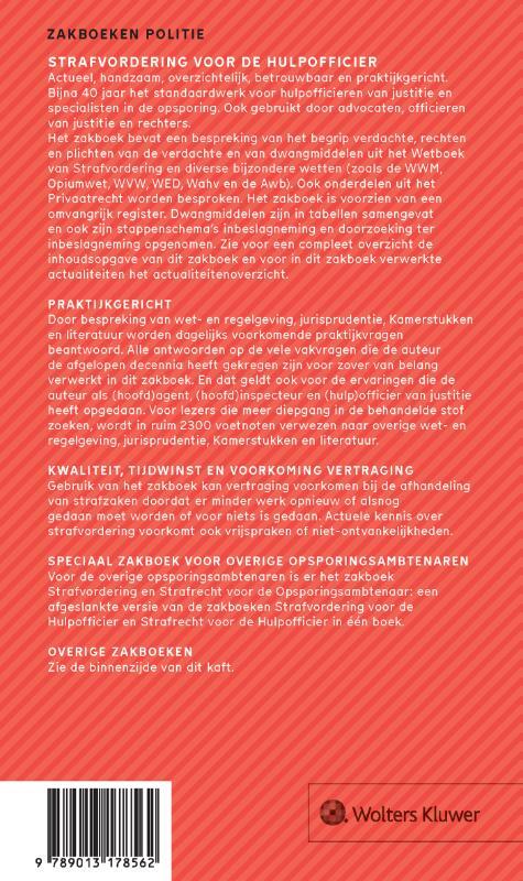 Zakboek Strafvordering voor de Hulpofficier