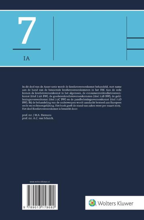 Asser 7-IA Kredietovereenkomst