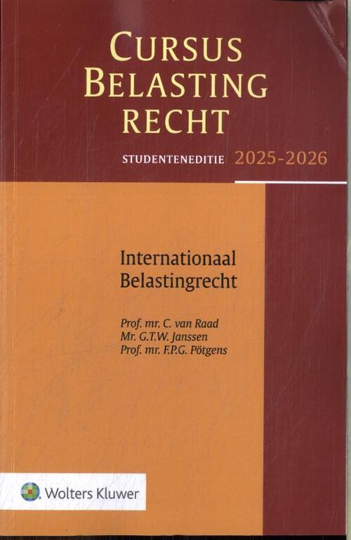 Cursus Belastingrecht Internationaal Belastingrecht