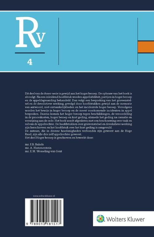 Procesrecht Hoger beroep
