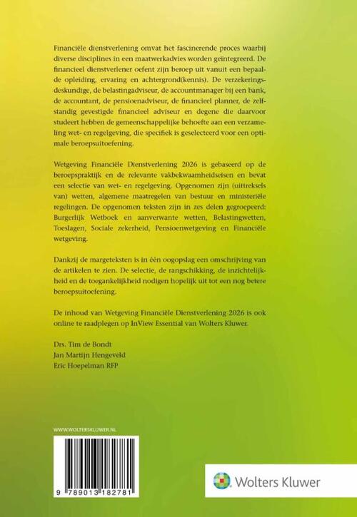 Wetgeving financiële dienstverlening