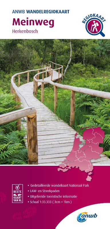 Wandelregiokaart Meinweg 1:33.333