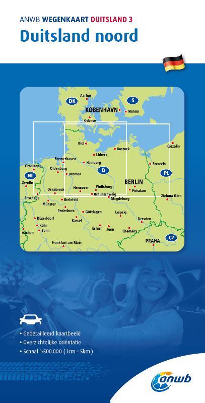 ANWB Wegenkaart 3.Duitsland Noord