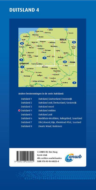 ANWB Wegenkaart 4.Duitsland Midden