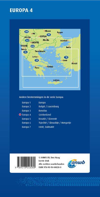 ANWB*Wegenkaart Europa 4. Griekenland