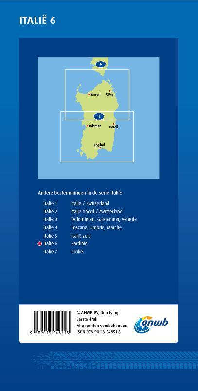 ANWB*Wegenkaart Italië 6. Sardinië