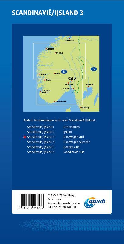 ANWB Wegenkaart Scandinavië/IJsland 3. Noorwegen-Zuid