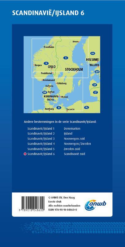 ANWB*Wegenkaart Scandinavië/IJsland 6. Scandinavië-Zuid