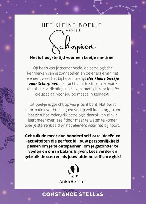 Het kleine boekje voor Schorpioen