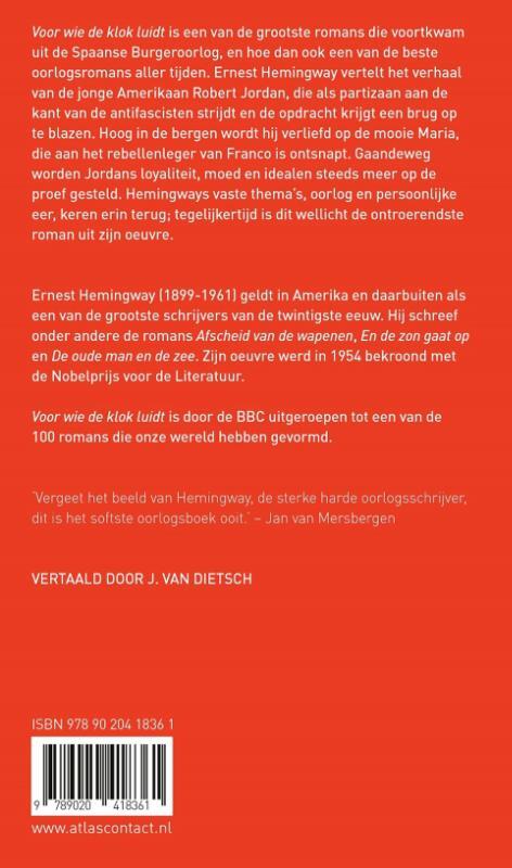 Voor wie de klok luidt