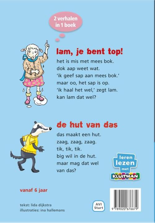 De klas van mees bok. het boek van lam en das