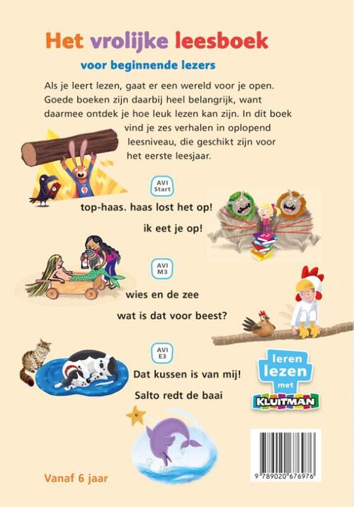 Het vrolijke leesboek voor beginnende lezers