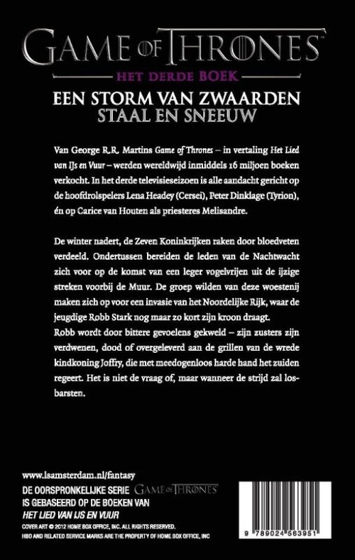 Game of Thrones 3 - Storm van Zwaarden - Staal en Sneeuw (POD)