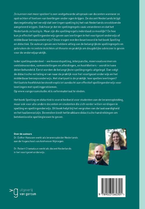 Spelling En Didactiek Esther Hanssen Robert Chamalaun Jeroen 
