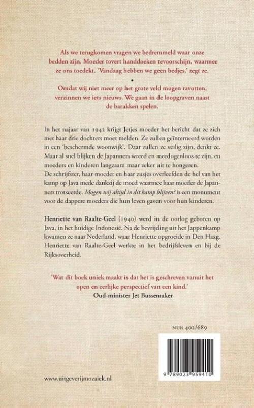 Mogen wij altijd in dit kamp blijven?