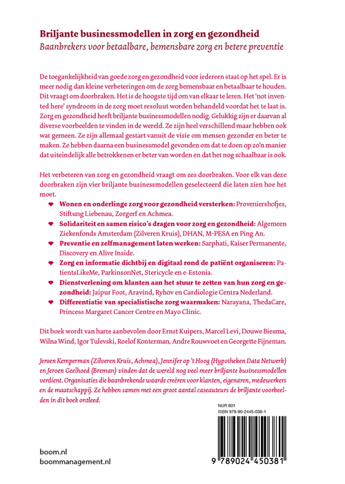 Briljante businessmodellen in zorg en gezondheid