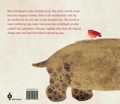 Een schildpad was zijn schildje kwijt