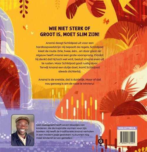 Anansi de spin en de wedstrijd tegen Schildpad