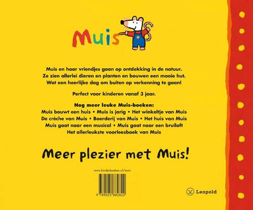 Muis wandelt in de natuur