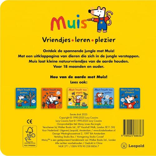 Muis houdt van de jungle