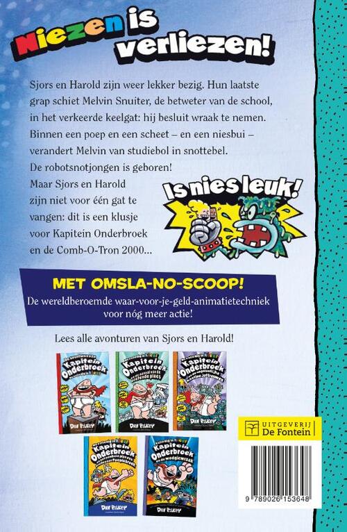 Kapitein Onderbroek 6 - Kapitein Onderbroek en de knotsgekke knokpartij met de robotsnotjongen 1 De nacht van de nare neuspulkhulk