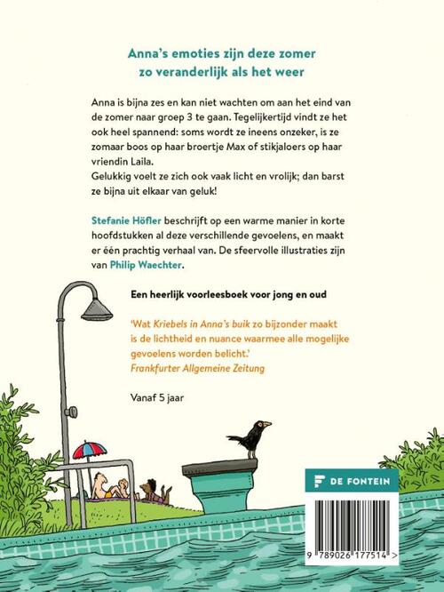 Kriebels in Anna's buik